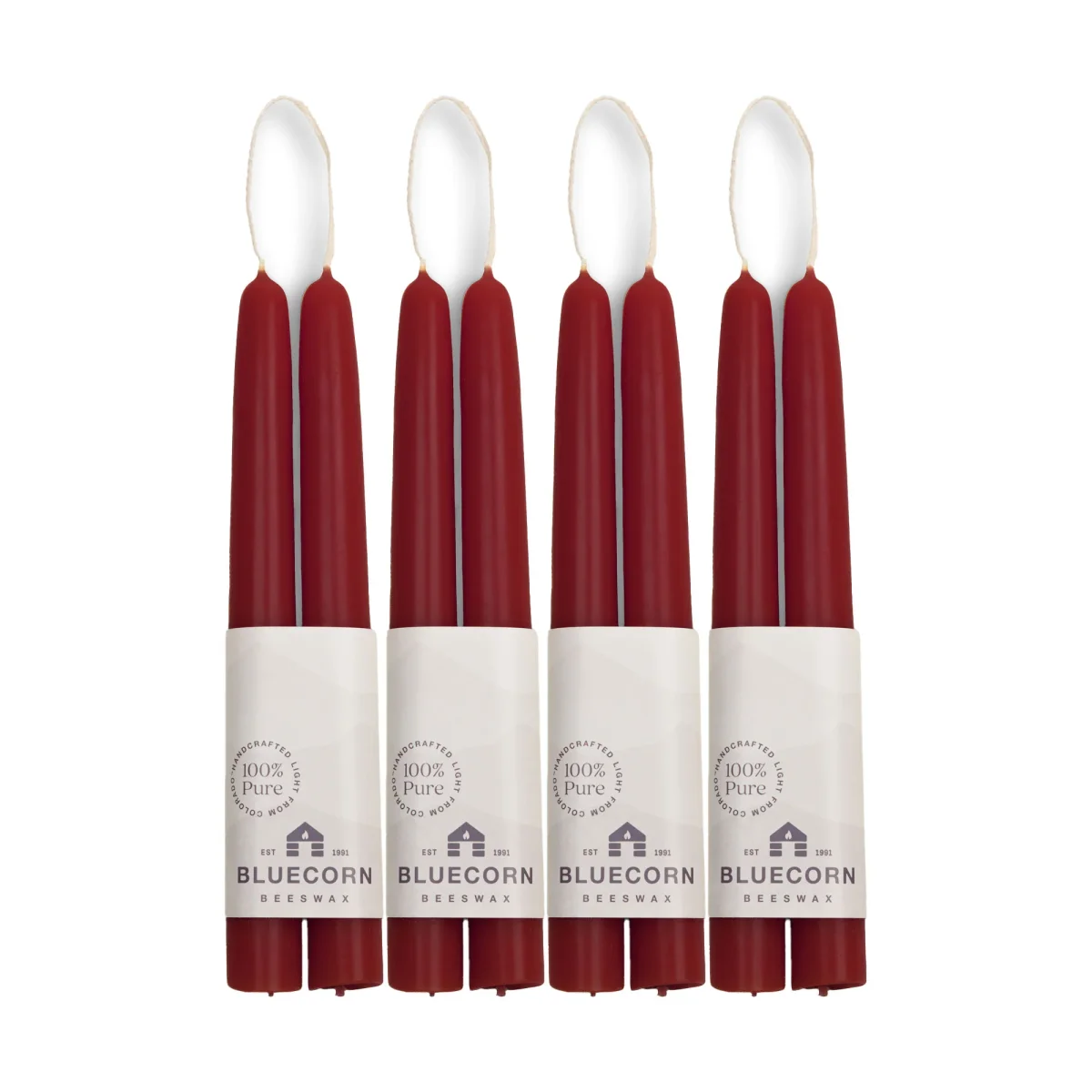 Clearance - Hand-Dipped Beeswax Taper Candles - 4 Pair - Image 6