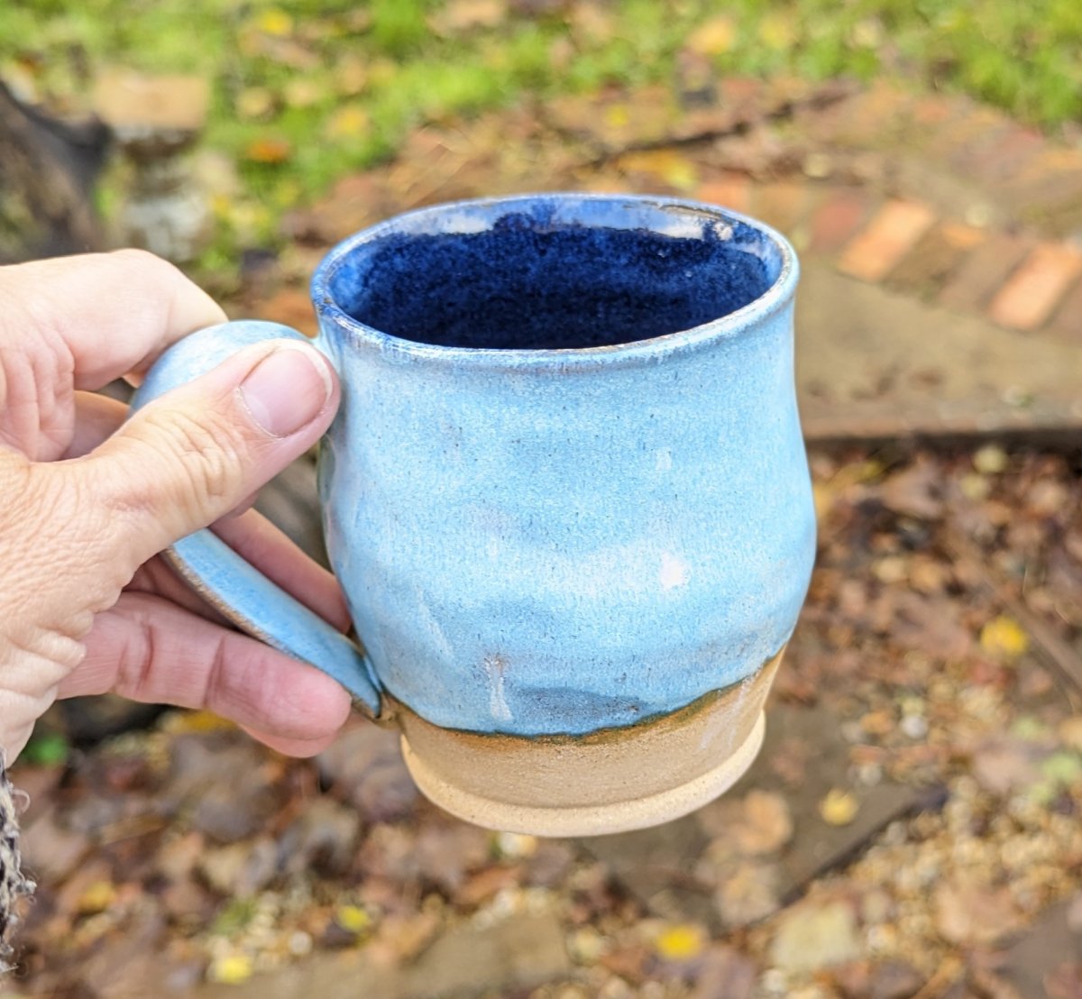 Pale blue mug, blue mug, handmade ceramic mug, gift - Image 3