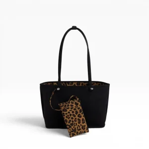 Baggu Medium Nylon Reversible Tote - Leopard Mix